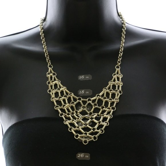 Lane Bryant Jewelry - Lane Bryant gold chain mail necklace NWT